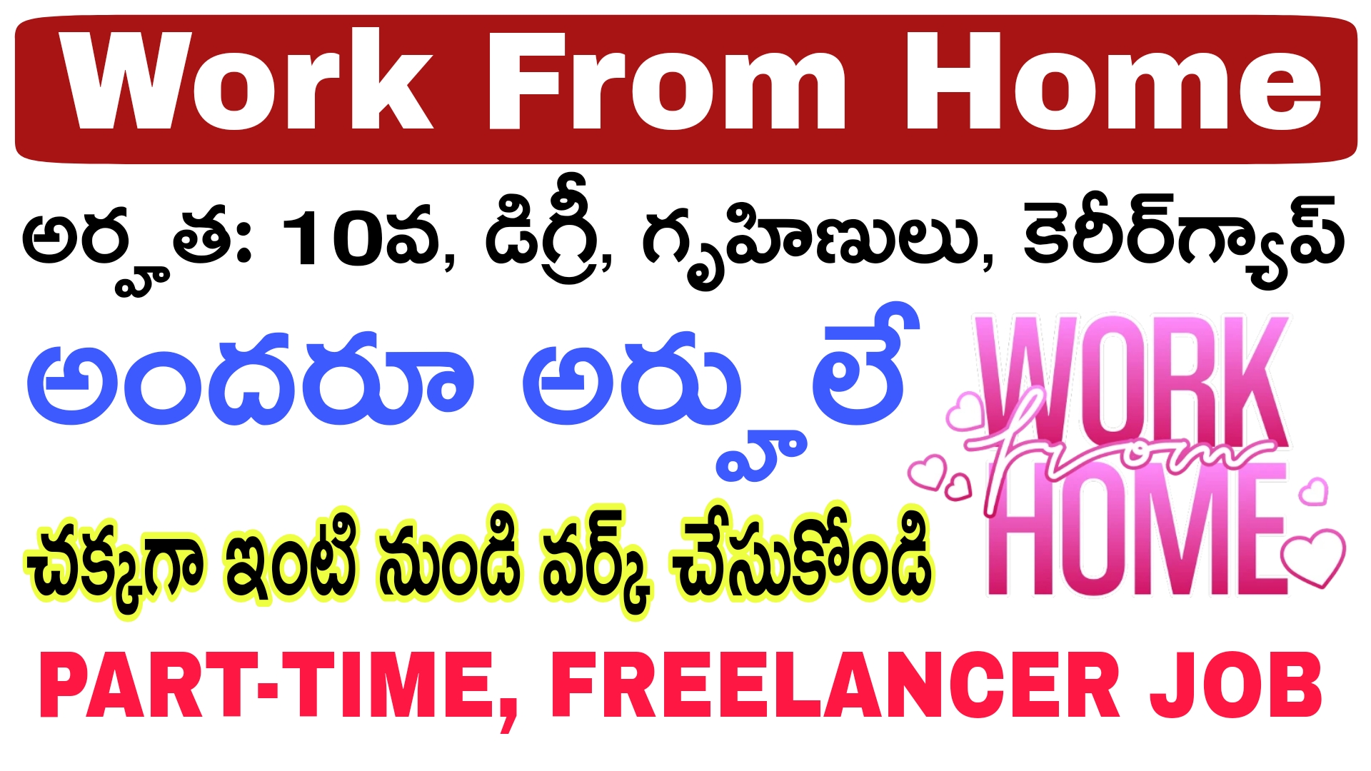 Work From Home Jobs : తెలుగు ఆడియో రివ్యూ జాబ్ | Part Time Jobs ...