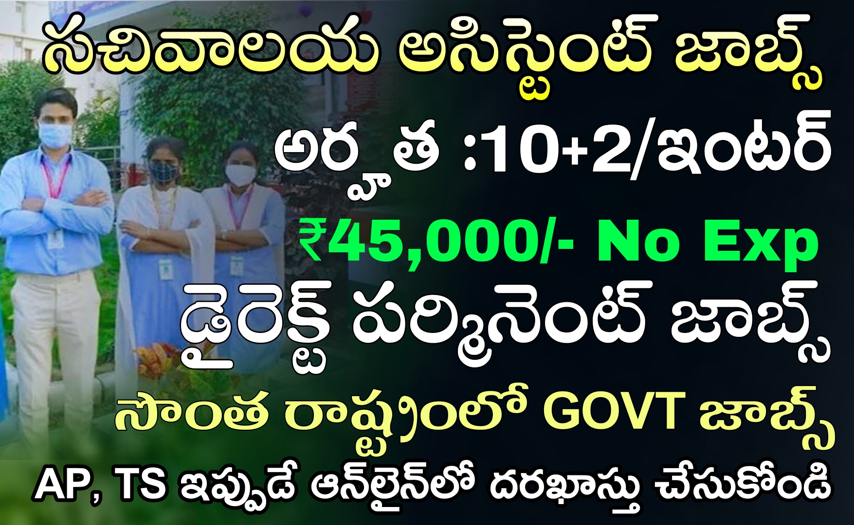 10+2 అర్హతతో గ్రామ వార్డు సచివాలయ స్థాయిలో కొత్త ఉద్యోగ నోటిఫికేషన్ విడుదల | CSIR NIO Junior Secretariat Assistant Recruitment in Telugu Apply Now 