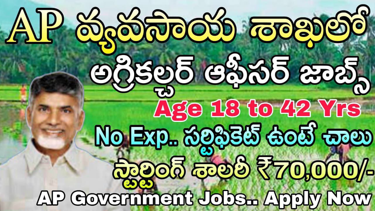 Agriculture Jobs : గ్రామీణ వ్యవసాయ శాఖలో అగ్రికల్చర్ ఆఫీసర్ నోటిఫికేషన్ వచ్చేసింది  | APPSC Agriculture Officer Job Notification 2025 